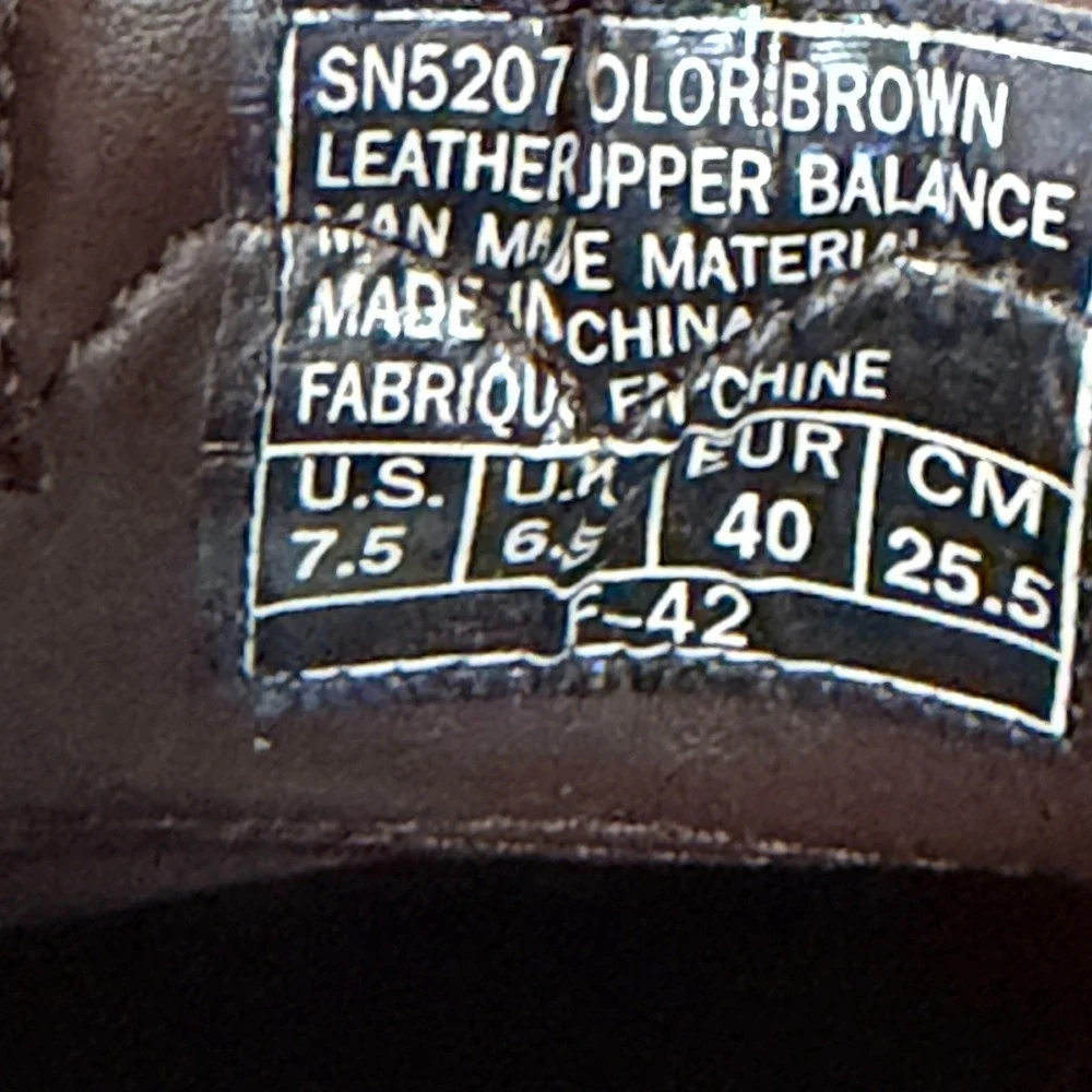 Skechers Brown Leather Chunky Square Toe Oxford Shoes Mens 7.5 Y2K Academia Prep